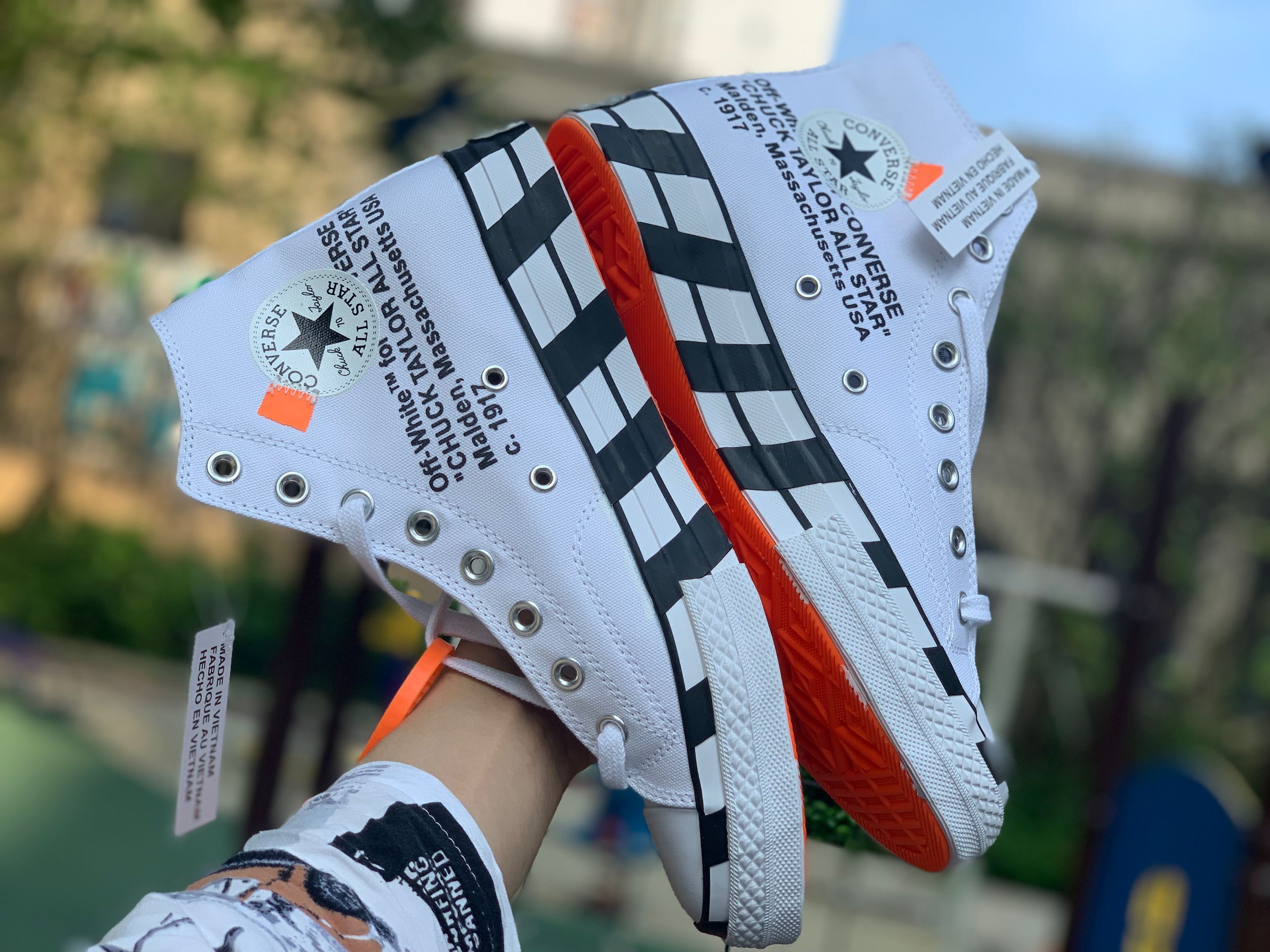 Off White X Converse Chuck 70 Stripe White 163862c 8 - www.kickbulk.co